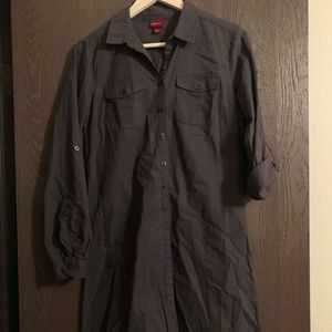 Half button up dress